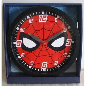 Spiderman Spider-Man Wall Clock -Analog Display Battery Operated Marvel 10"- NEW